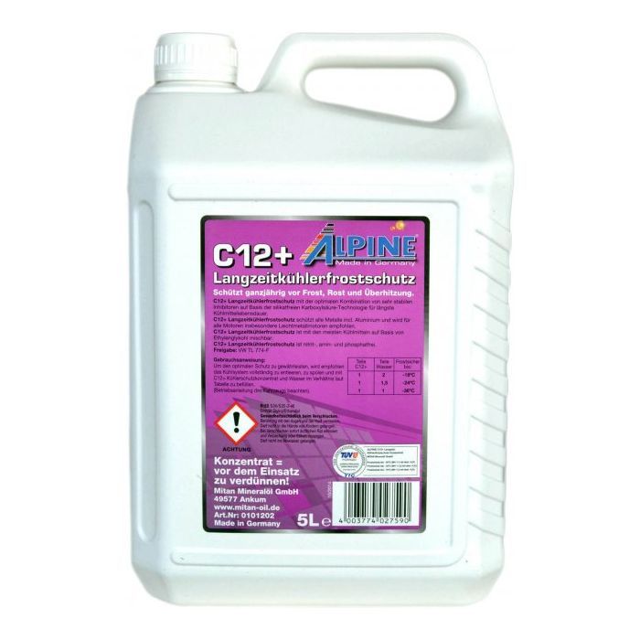 Антифриз Alpine концентрат  C12+ Langzeitkuhlerfrostschutz VW TL 774-F фіол (1205-5)