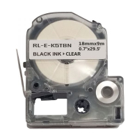 Фото - Інше для торгівлі UKRMARK Стрічка для принтера етикеток  RL-E-K5TBN-BK/CL, аналог LK5TBN. 18 
