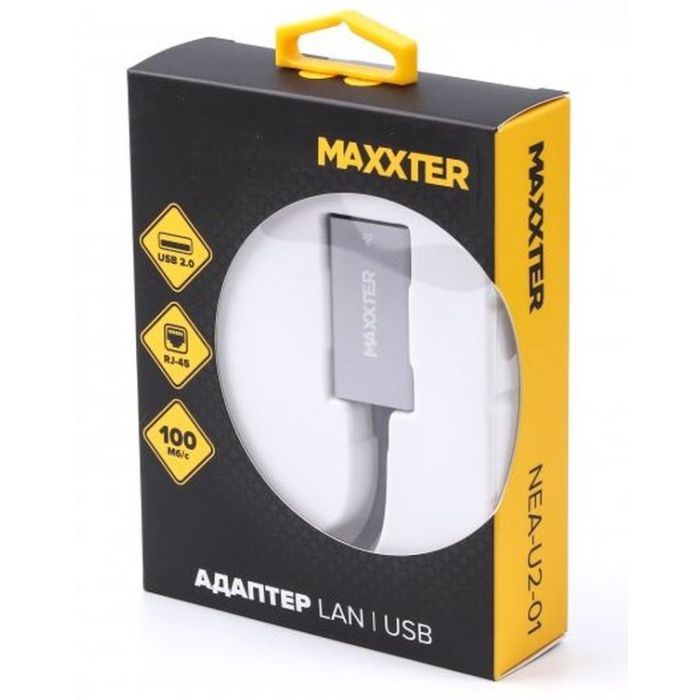 Адаптер Maxxter USB to Ethernet 100 Mbps (NEA-U2-01) изображение 4