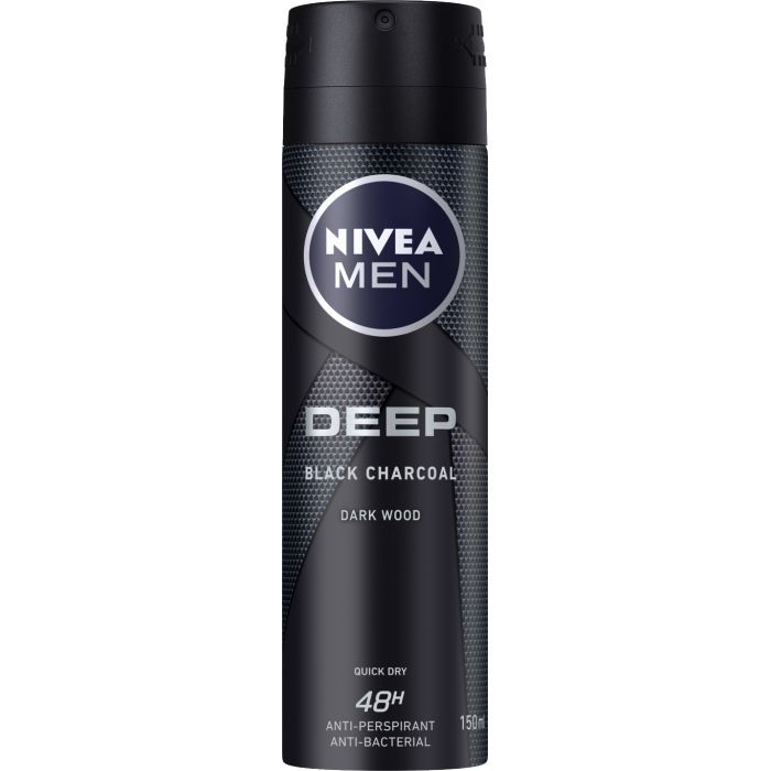 Антиперспирант Nivea Men Deep Black Charcoal 150 мл (4006000008202/9005800379845)