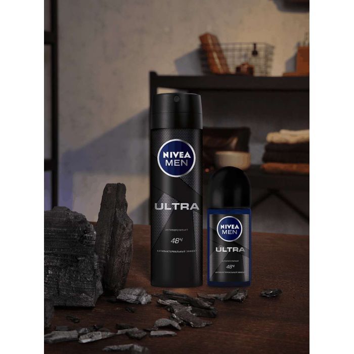 Антиперспирант Nivea Men Deep Black Charcoal 150 мл (4006000008202/9005800379845) изображение 4