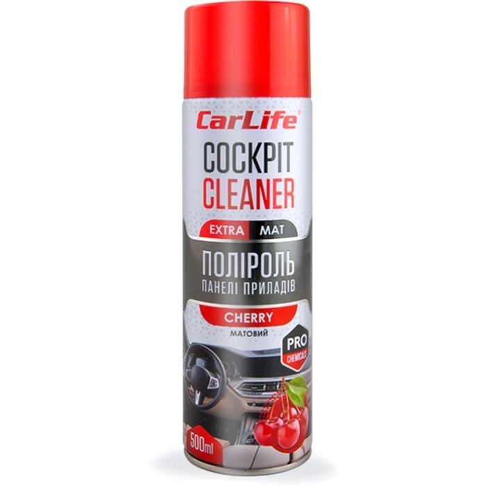 Автополироль CarLife Cockpit Cleaner EXTRA MAT Вишня 500мл (CF529)