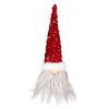 Новогодняя фигурка Novogod`ko Гном, красные пайетки, 27 см, LED (973721)