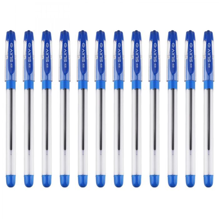 Ручка масляная Baoke 0.5 мм, с гриппом синяя Silky (PEN-BAO-B36-BL) изображение 3