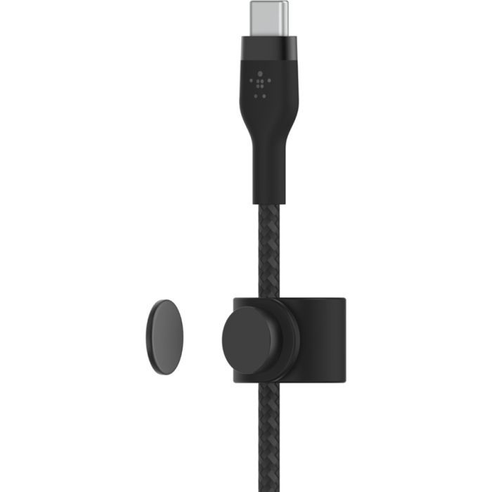 Дата кабель USB-С to Lightning 1.0m BRAIDED SILICONE black Belkin (CAA011BT1MBK) изображение 4