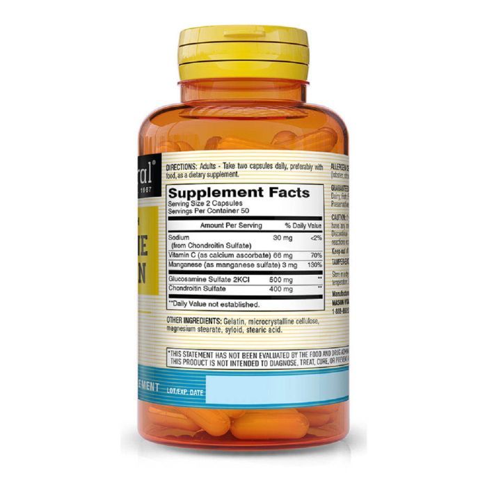 Витаминно-минеральный комплекс Mason Natural Глюкозамин и Хондроитин, Glucosamine Chondroitin Regular Str (MAV12481) изображение 2