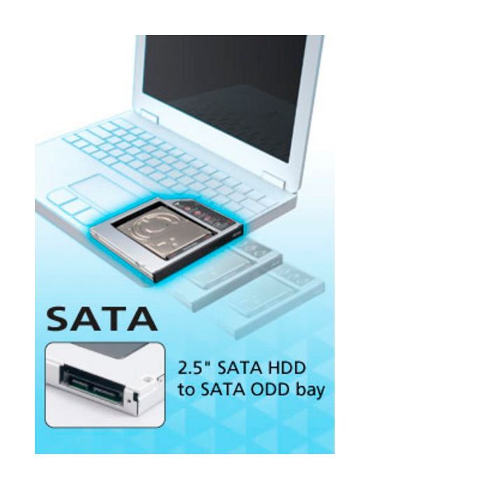 Фрейм-переходник Maiwo 2,5" HDD/SSD SATA3 Macbook (Pro/Air) 13" 15" 17" (NSTOR-Macbook) изображение 8