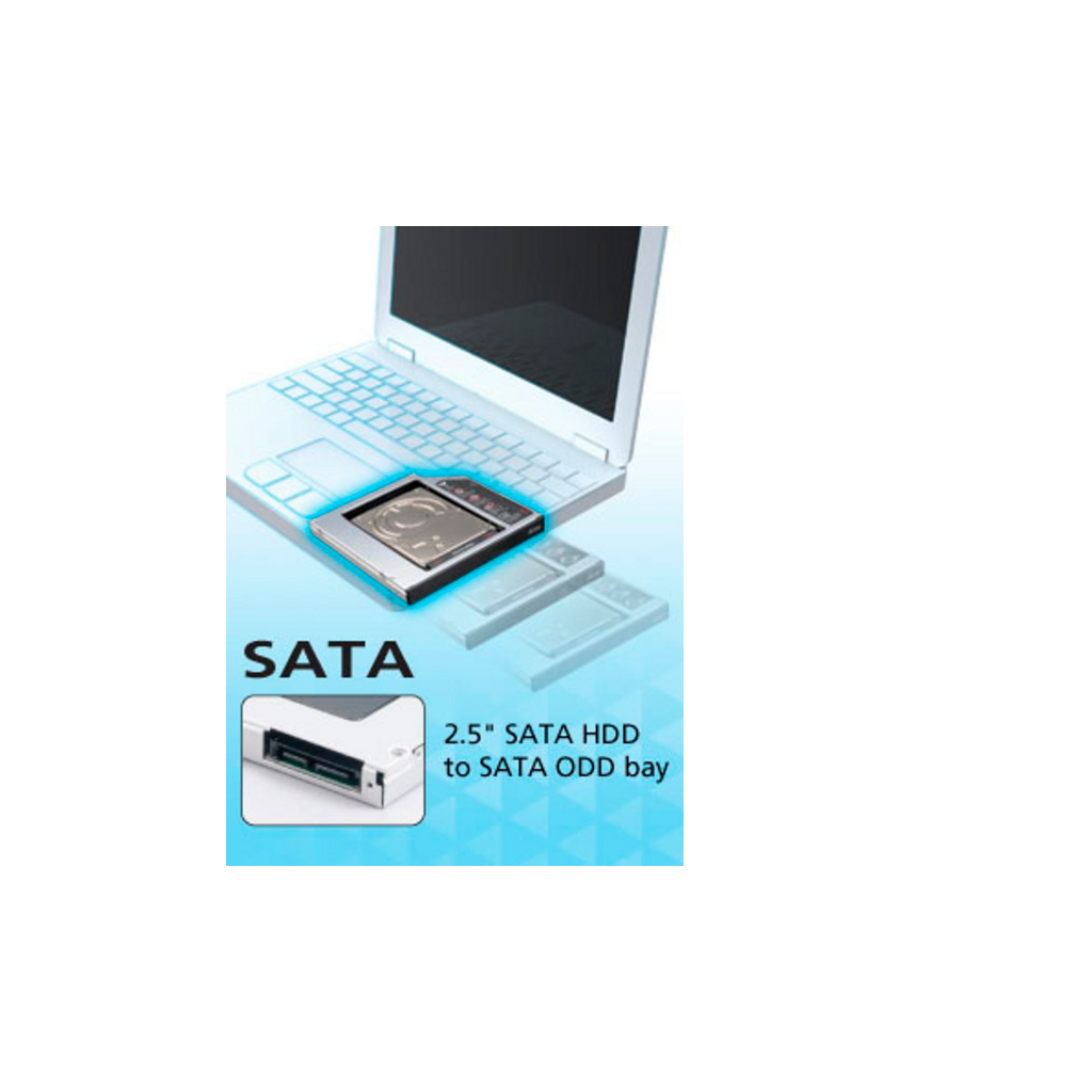 Фрейм-перехідник Maiwo 2,5" HDD/SSD SATA3 Macbook (Pro/Air) 13" 15" 17" (NSTOR-Macbook) зображення 8