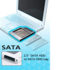 Фрейм-переходник Maiwo 2,5" HDD/SSD SATA3 Macbook (Pro/Air) 13" 15" 17" (NSTOR-Macbook) изображение 8