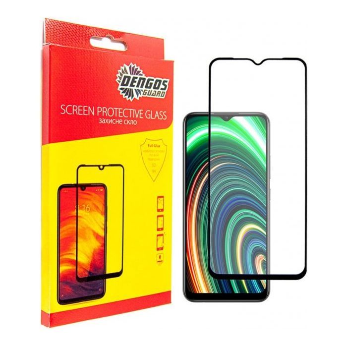 Стекло защитное Dengos Full Glue Realme Narzo 50A (TGFG-219)