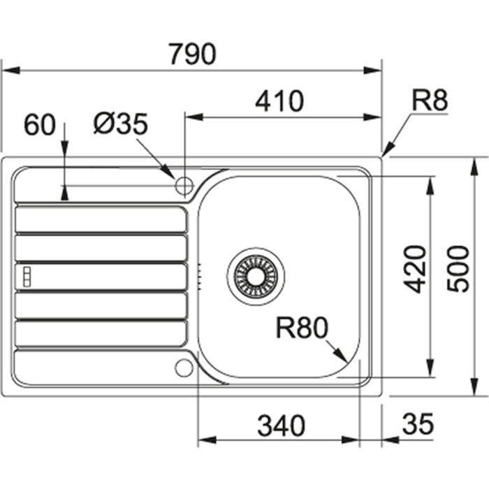 Мойка кухонная Franke Spark SKL 611-79/ 101.0598.809 (101.0598.809) изображение 4