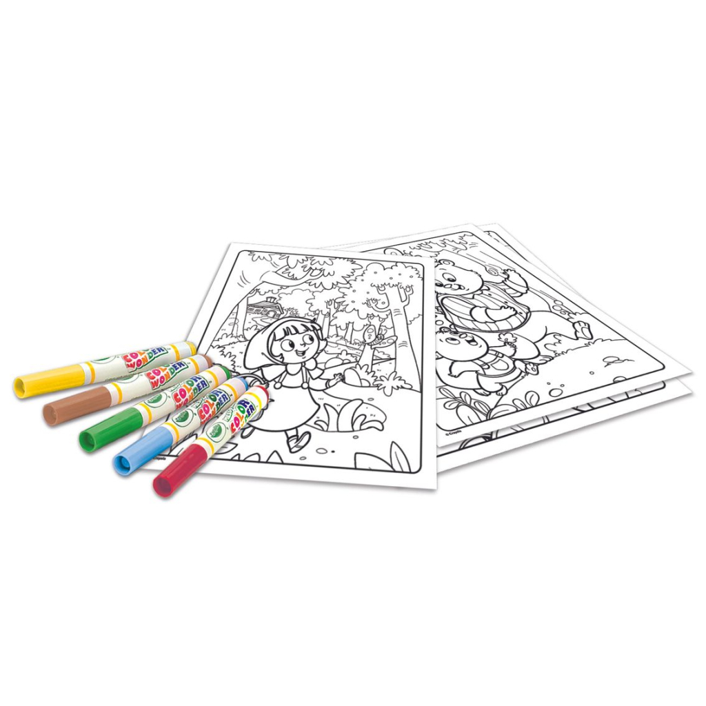 Набор для творчества Crayola Раскраска Color Wonder Любимые сказки 18 страниц (75-2816) изображение 3