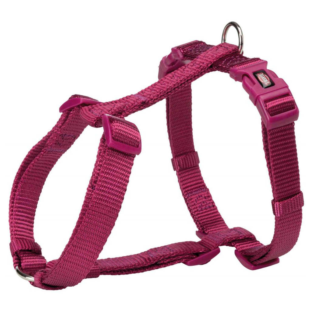 Шлея для собак Trixie Premium нейлон S-M 42-60 см/15 мм рожева (4053032024991)