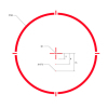 Коллиматорный прицел Sig Sauer Romeo 4H RD Ballistic Circle Quadple 0.5 MOA ADJ Graphite (SOR43012) изображение 2