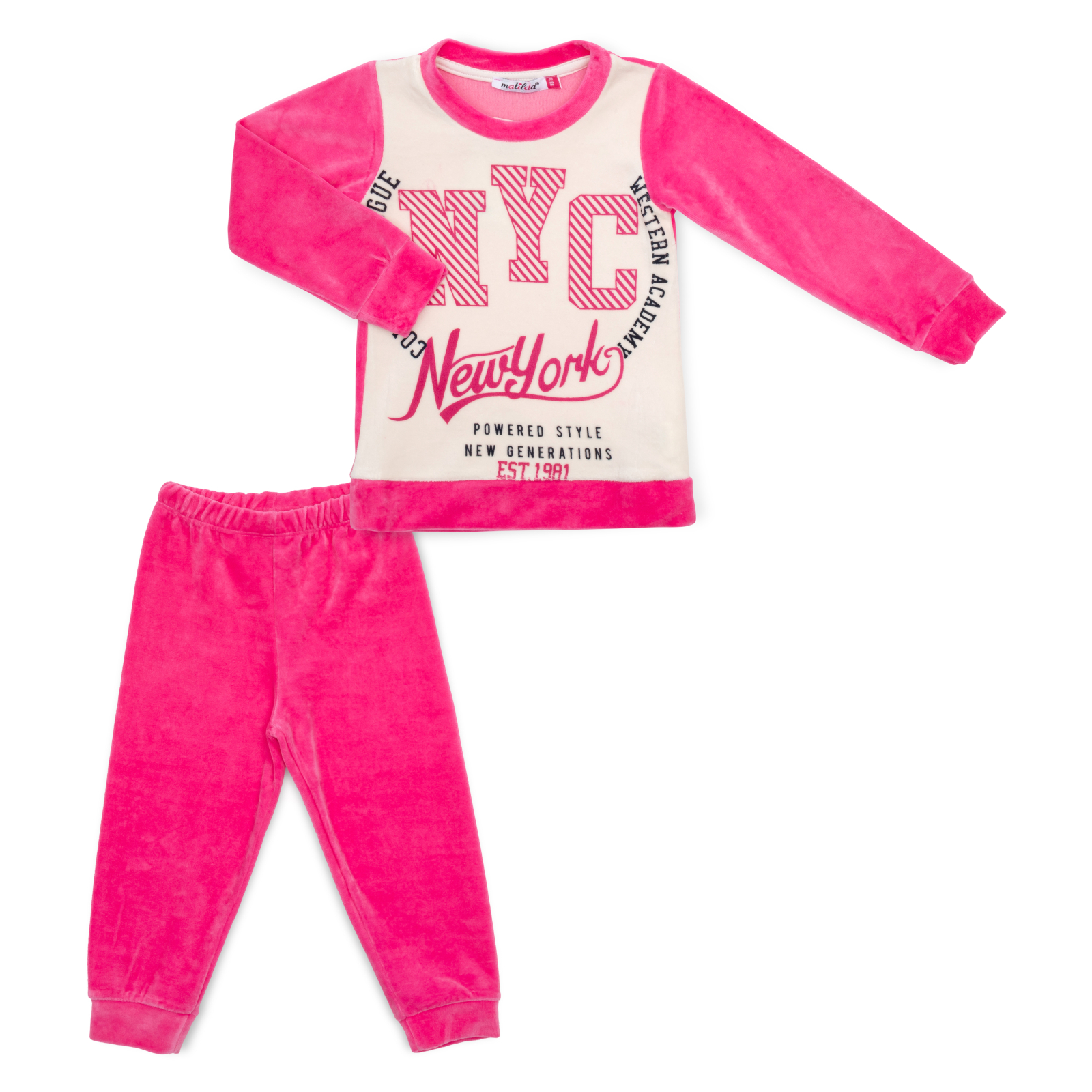 Пижама Matilda велюровая (7571-2-98G-pink)