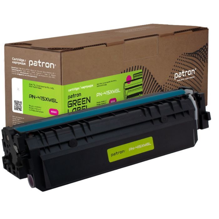 Картридж Patron HP 415X (W2033X) Green Label, magenta (PN-415XMGL)