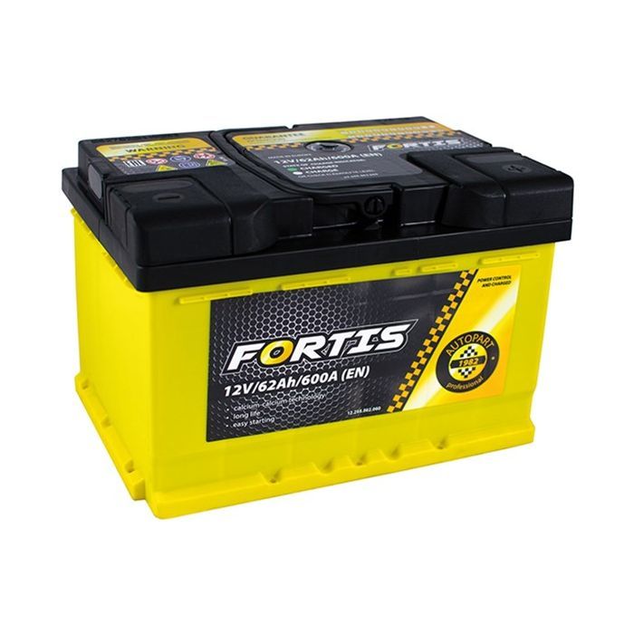 Аккумулятор автомобильный FORTIS 62 Ah/12V Euro (FRT62-00)