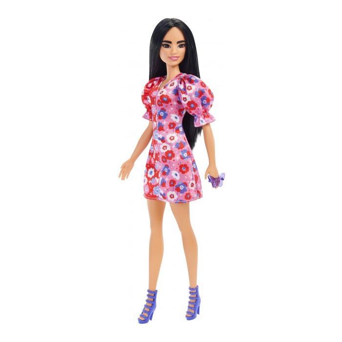 Кукла Barbie "Модница" в розовом цветочном платье (HBV11) изображение 2