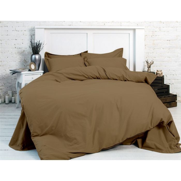 Простынь MirSon Сатин Premium 0211 Cacao 180х220 см (2200001729766) изображение 2
