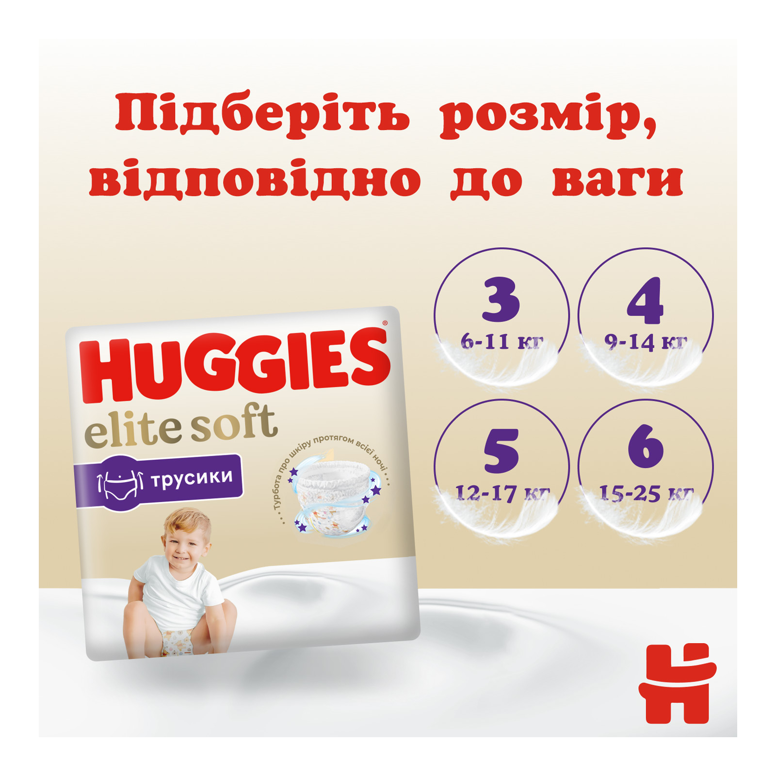 Подгузники Huggies Elite Soft 5 (12-17 кг) Box 68 шт (5029053582467) изображение 11
