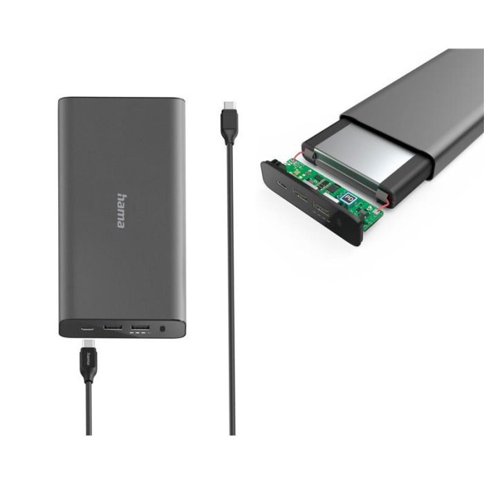 Батарея универсальная Hama Universal 26800mAh PD 5-20 (00200012) изображение 3
