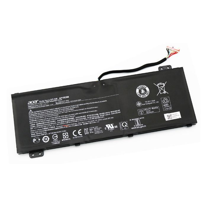 Аккумулятор для ноутбука Acer AP18E8M Aspire AN515, 3733mAh (57.48Wh), 4cell, 15.4V, Li-Pol (A47735)