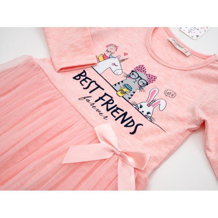Платье детское POP FASHION BEST FRENDS (6796-128G-peach) изображение 3