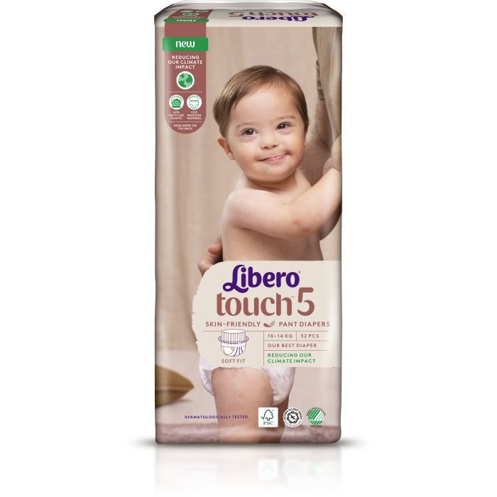 Подгузники Libero Touch Pants Размер 5 (10-14 кг) 32 шт (7322541739571) изображение 2