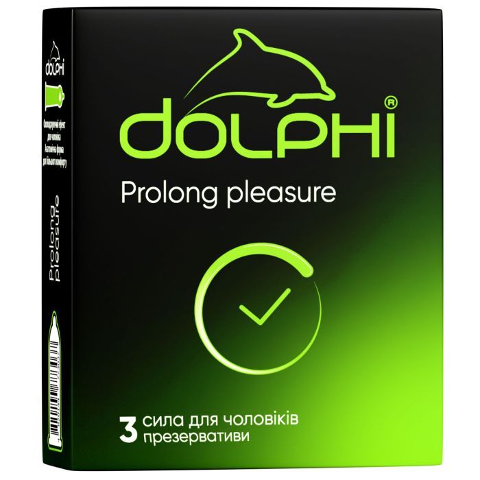 Презервативы Dolphi Prolong Pleasure 3 шт. (4820144773037)