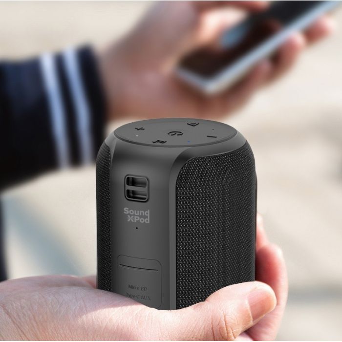 Акустична система 2E SoundXPod TWS MP3 Wireless Waterproof Blue (2E-BSSXPWBL) зображення 9