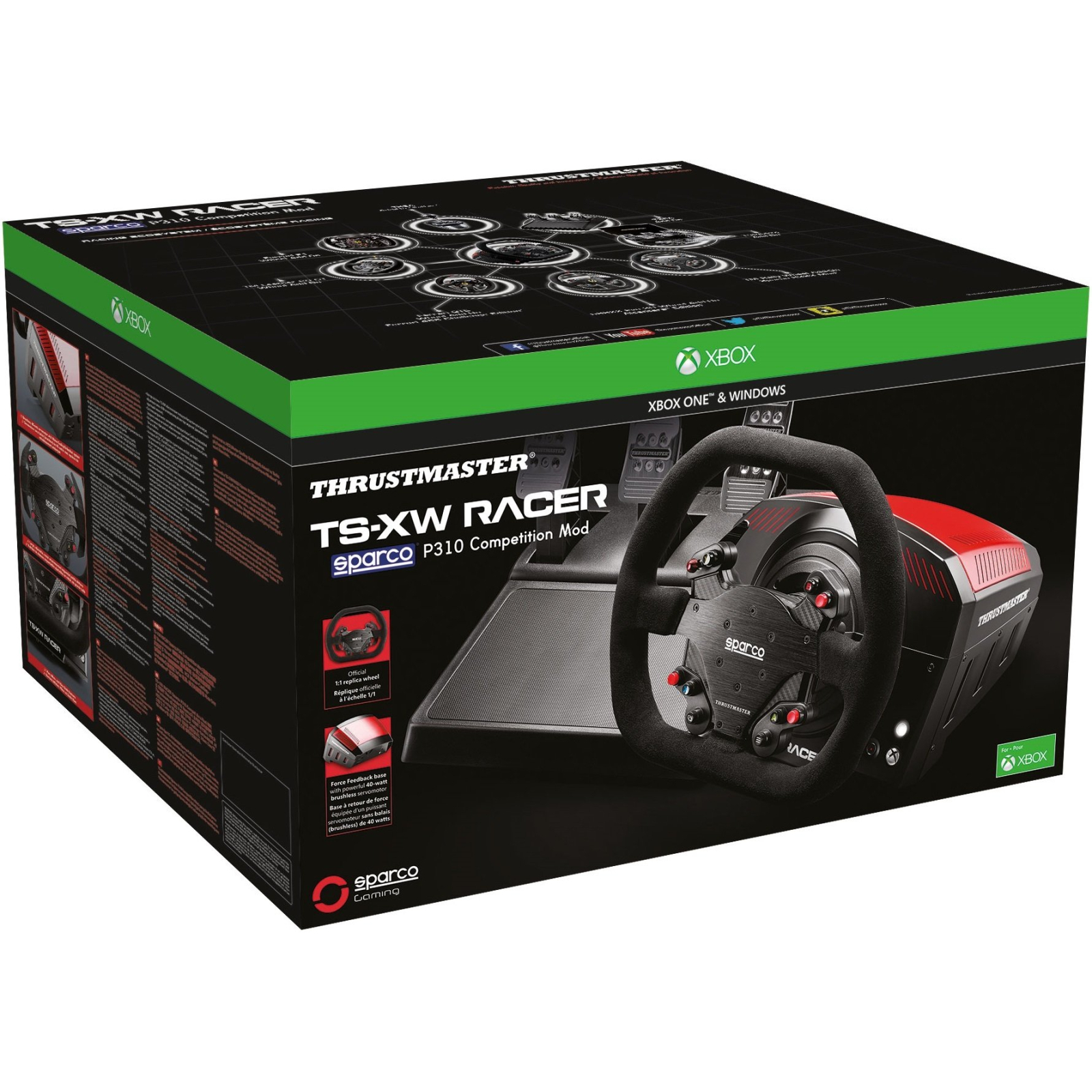 Кермо ThrustMaster TS-XW Racer Sparco P310 Competition Mod PC/Xbox One Black (4460157) зображення 8