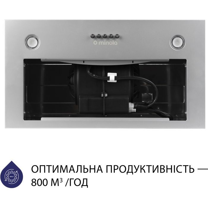 Витяжка кухонна Minola HBI 5327 BL 800 LED зображення 3
