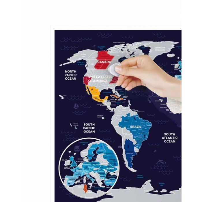 Скретч карта 1DEA.me Travel Map Holiday World (13022) изображение 7