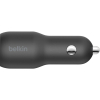 Зарядний пристрій Belkin Car Charger 37W PD PPS Dual Black (CCB004BTBK) зображення 2
