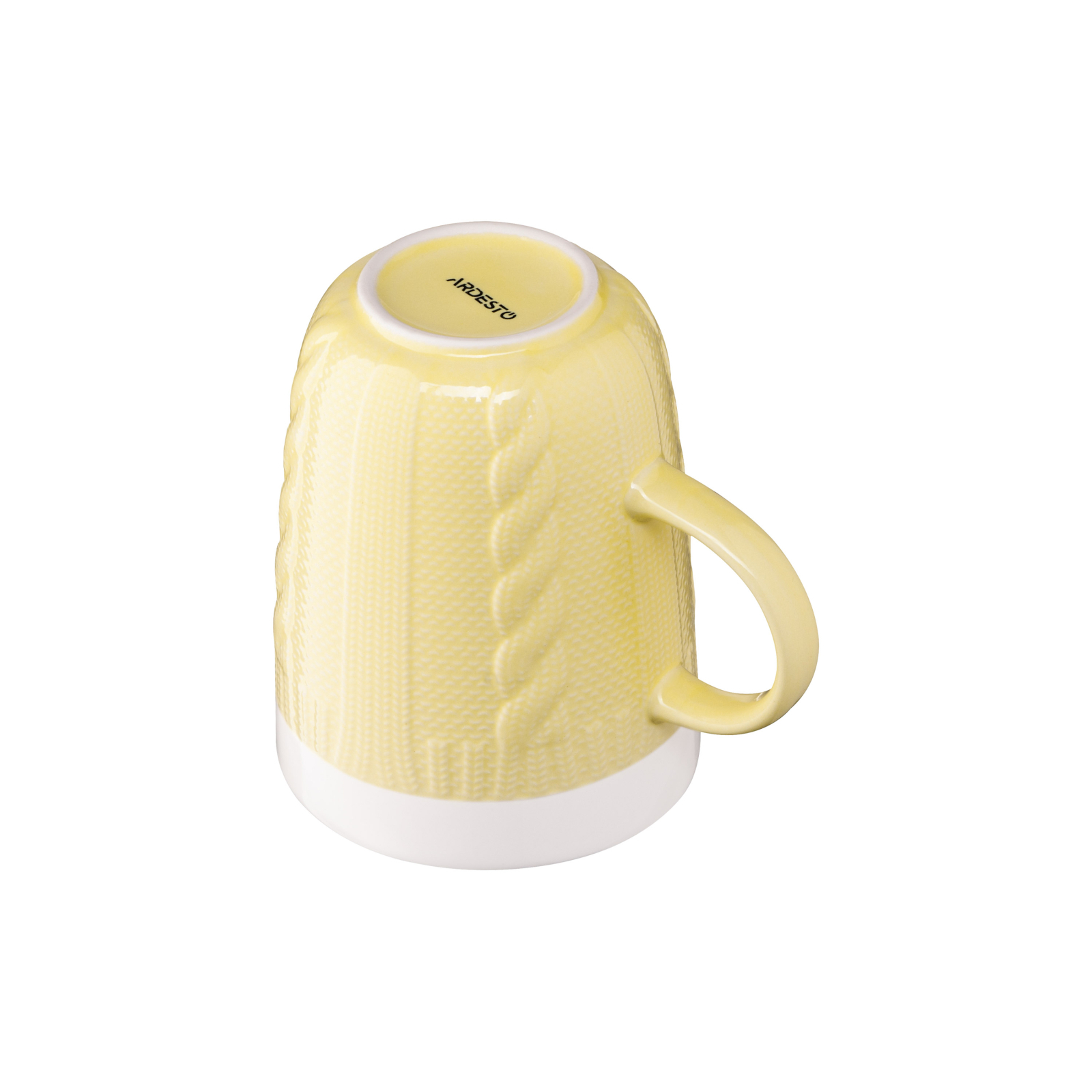Чашка Ardesto Кnitti 330 мл Yellow (AR3457Y) зображення 6