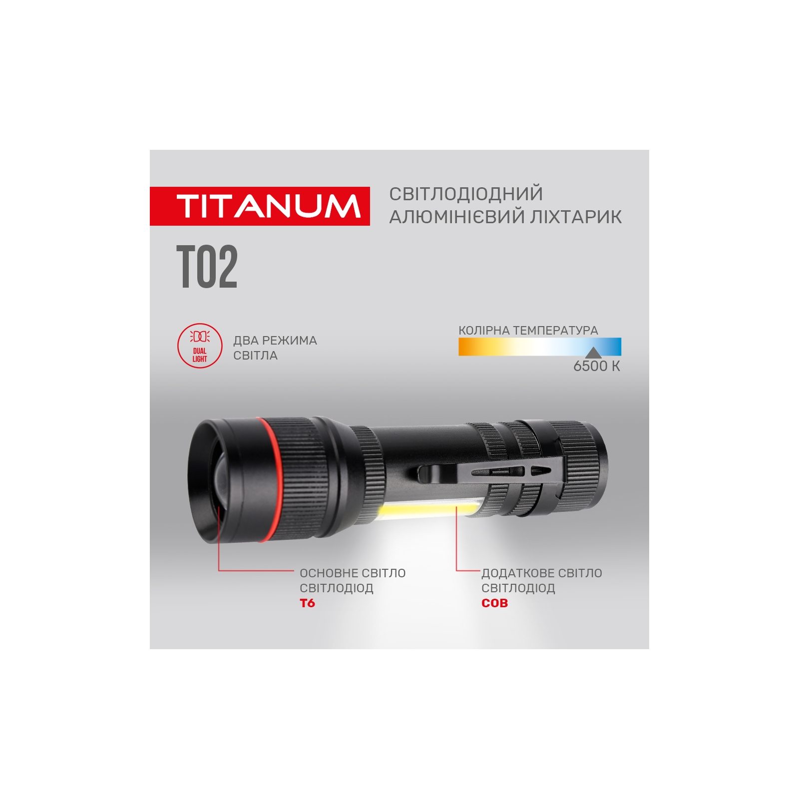 Ліхтар TITANUM 200Lm 6500K (TLF-T02) зображення 6