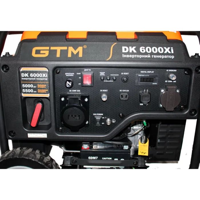 Генератор GTM інверторний DK6000Xi, 5,0kW (DK6000Xi) изображение 4