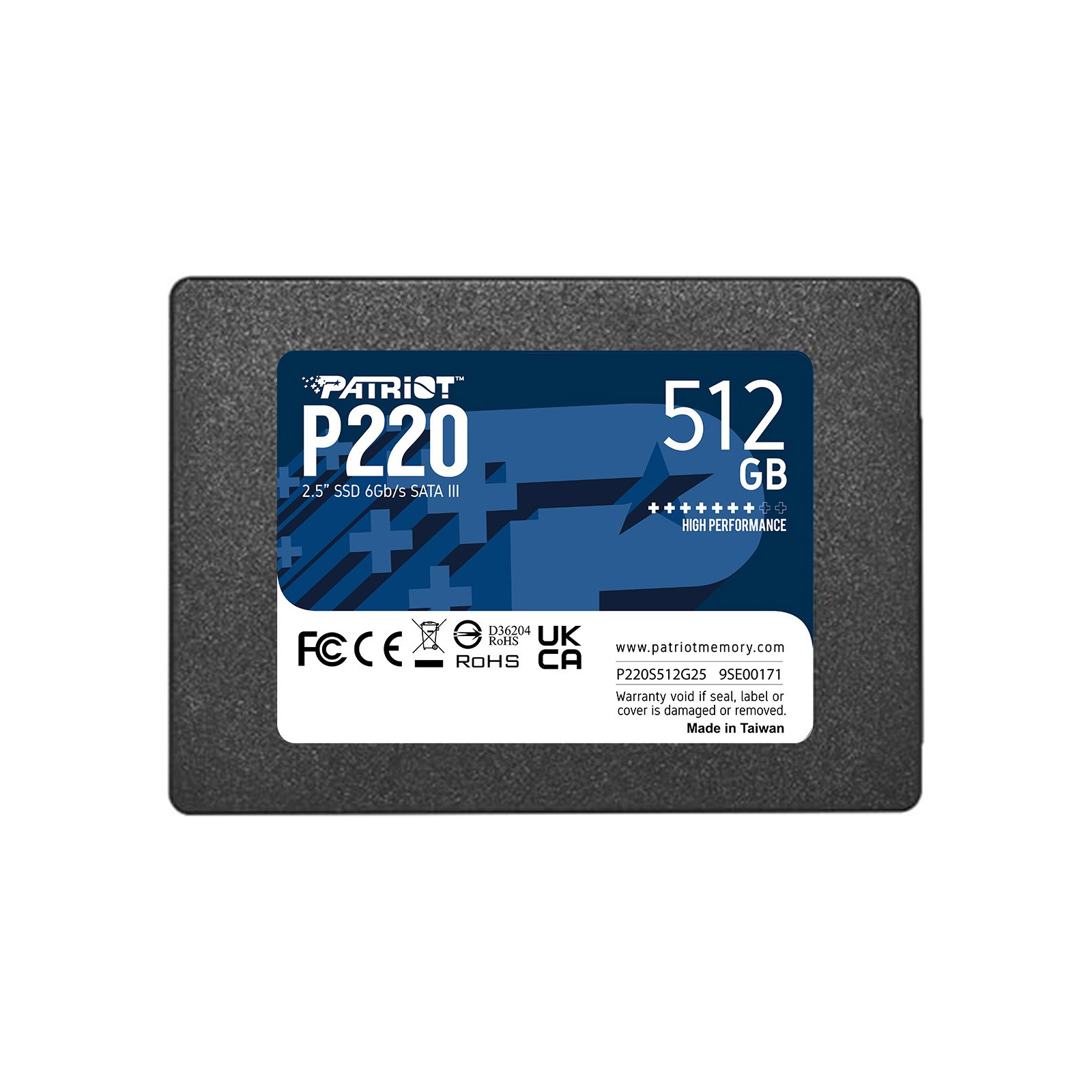 Накопитель SSD 2.5" 512GB Patriot (P220S512G25)