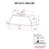 Витяжка кухонна Perfelli BIS 5653 WH 1000 LED зображення 12