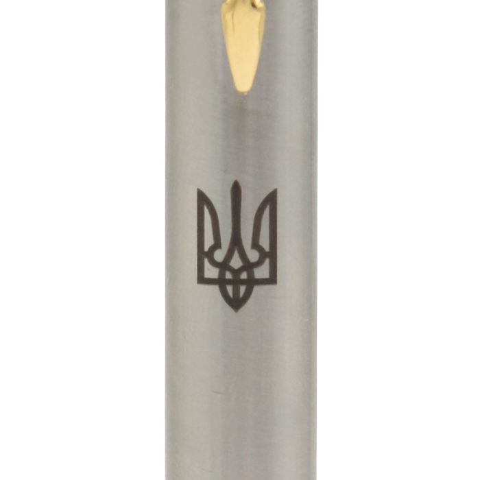 Ручка шариковая Parker IM 17 UKRAINE Brushed Metal GT BP Трезубец (22232_TR) изображение 2