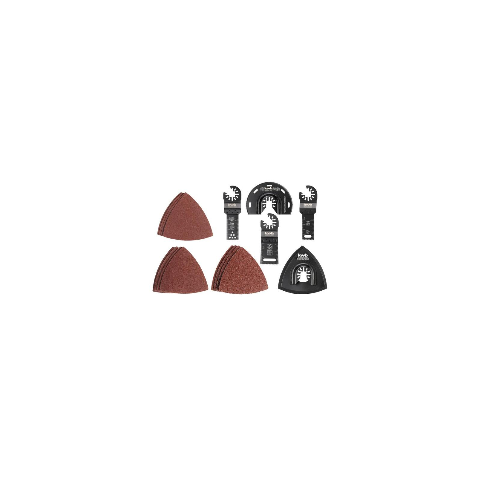 Насадка Einhell для реноватора набір насадок і шліфпаперу 17 шт, KWB (708950)