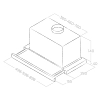 Витяжка кухонна Elica ELITE 14 PLUS BL/A/60 зображення 2