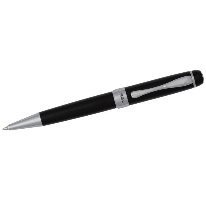 Ручка шариковая Regal Синяя 0.7 мм Черный корпус в подарочном футляре (R69200.L.B) изображение 2