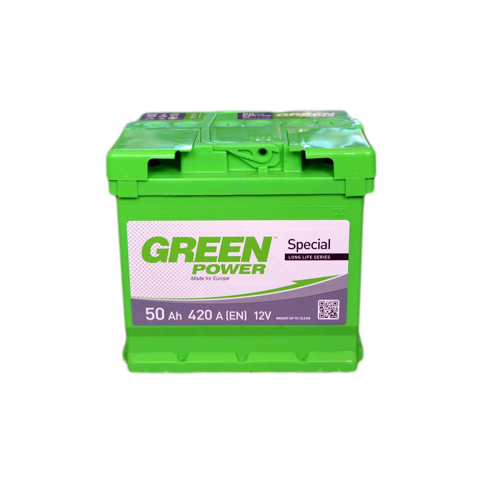 Аккумулятор автомобильный GREEN POWER Standart 50Ah (+/-) (420EN) (22354)