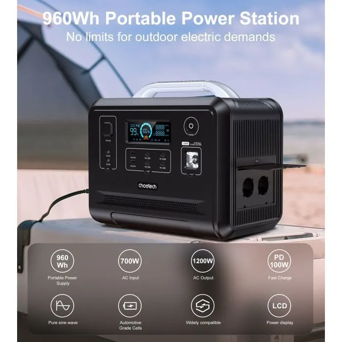 Зарядна станція Choetech BS005 1200W (BS005) зображення 4