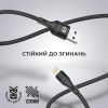 Дата кабель USB 2.0 AM to Lightning 1.0m AR87 3A black Armorstandart (ARM64037) изображение 2