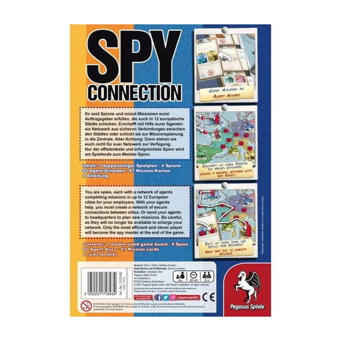 Настольная игра Pegasus Spiele Шпионская связь (Spy Connection) английский (PS104) изображение 5