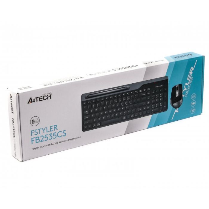 Комплект A4Tech FB2535CS Wireless/Bluetooth Smoky Grey (FB2535CS Smoky Grey) изображение 10