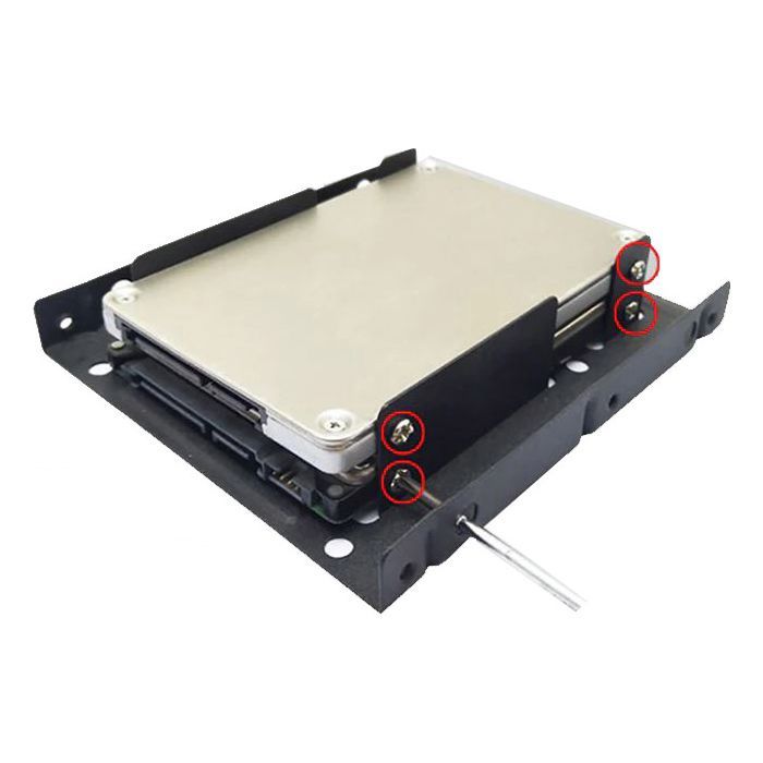 Фрейм-переходник Maiwo 2x2.5" HDD/SSD 3.5" (K11) изображение 4