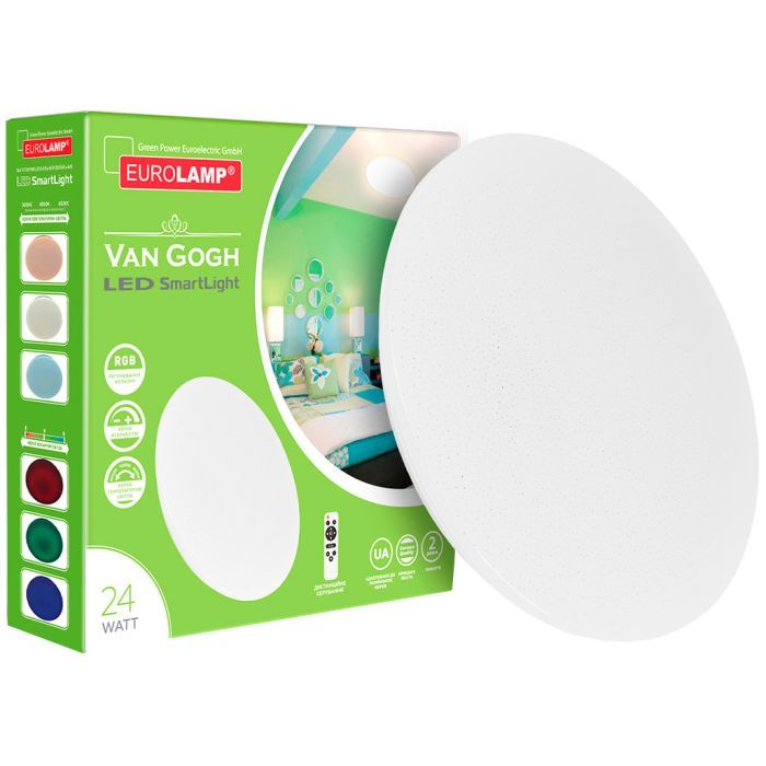 Світильник Eurolamp Van Gogh 24W 3000K 6500К RGB (LED-SL-24W-N17(RGB)) зображення 2